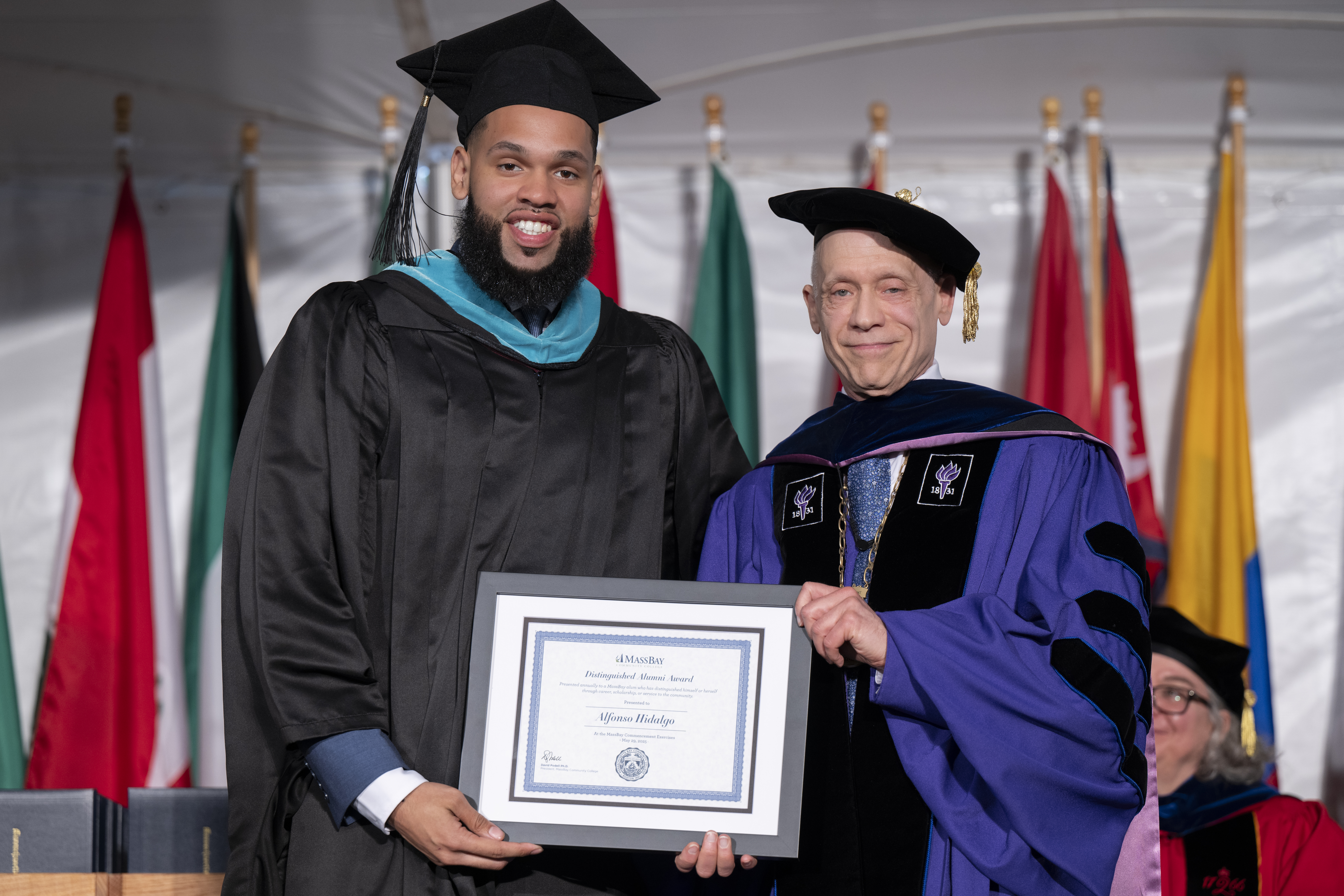 Alfonso Hidalgo and President Dr. David Podell